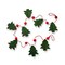 72-inch Green Christmas Tree Red Bright Accent Balls Wool Felt Garland Doorway Tabletop Wall Mantel Home Decoration Christmas Decor
